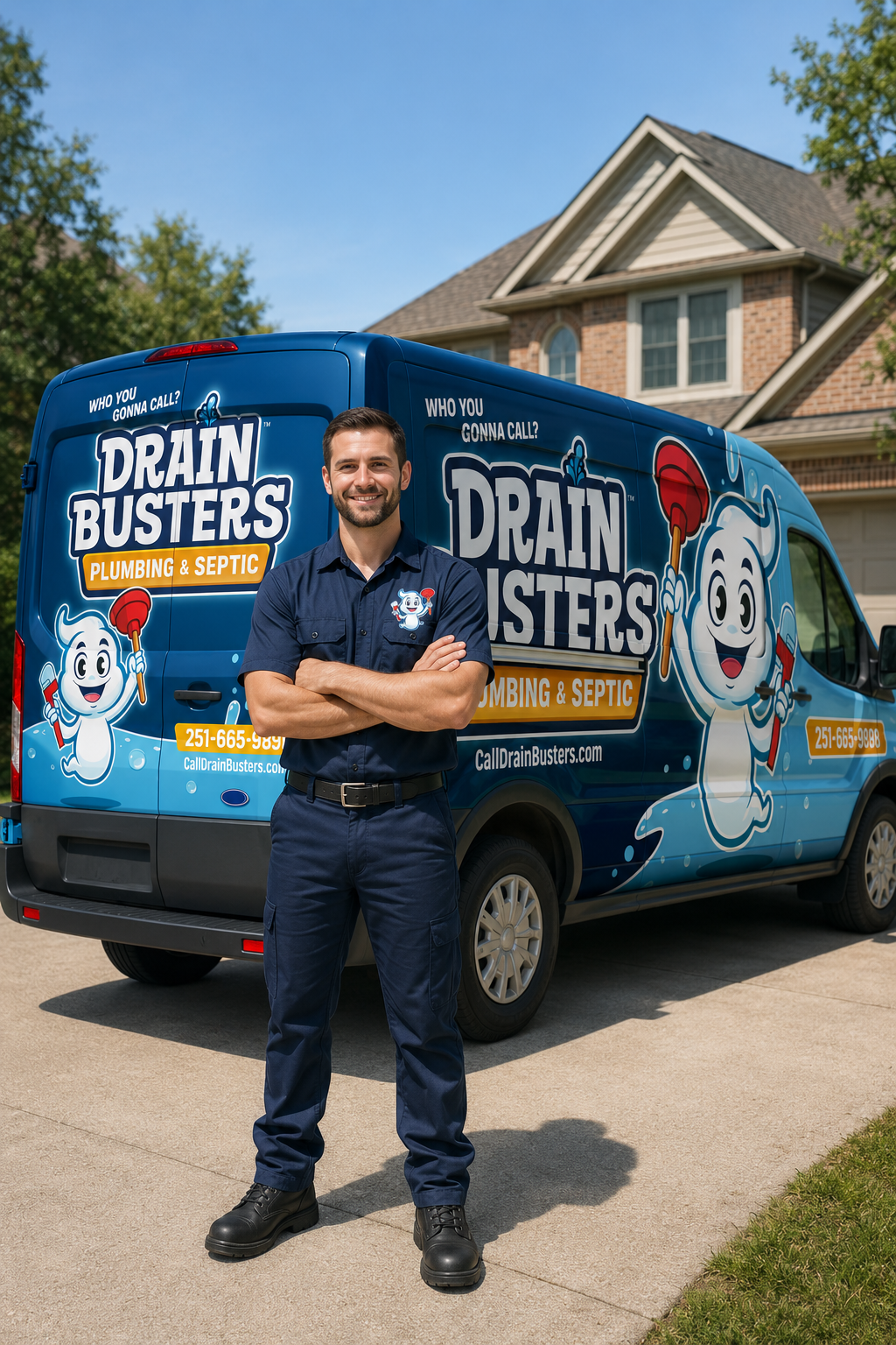 DrainBusters plumbing technician in Mobile Alabama